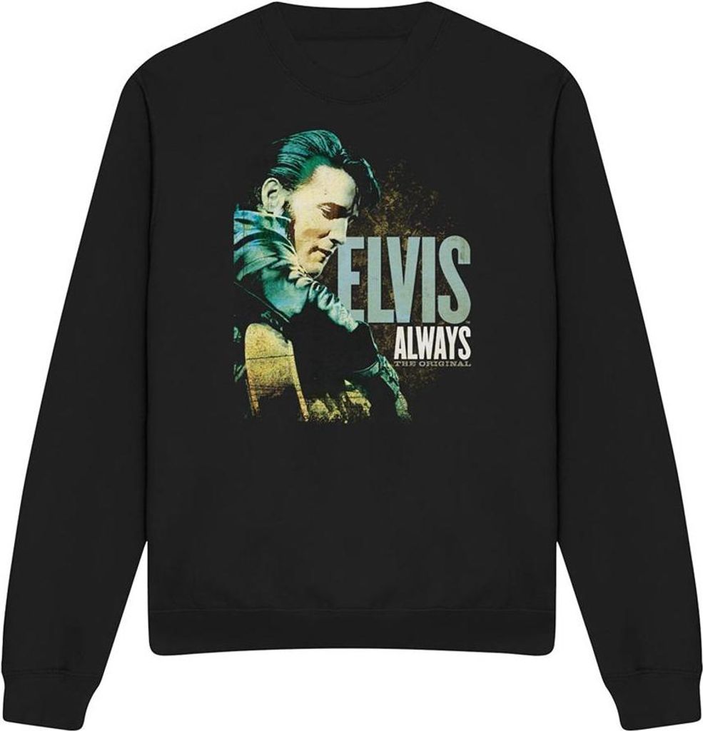 Elvis Presley - "Always The Original" Sweatshirt für Herren/Damen Uni TV32342 (XXL) (Schwarz)