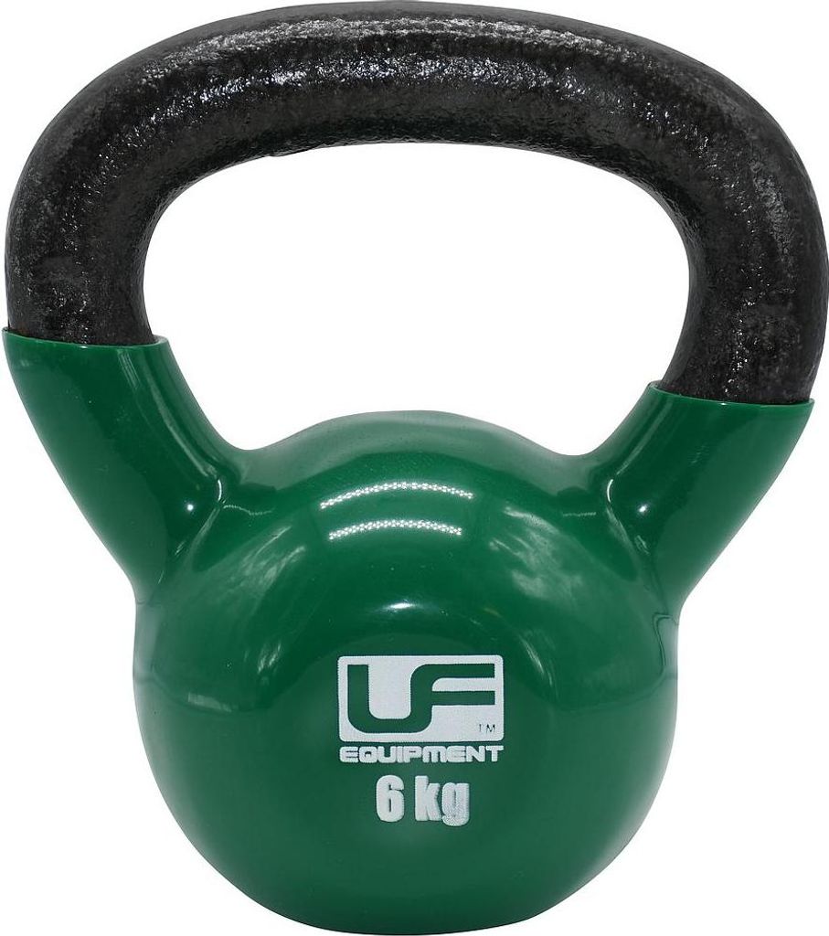 Urban Fitness Kettlebell Gusseisen grün 6kg Krafttraining