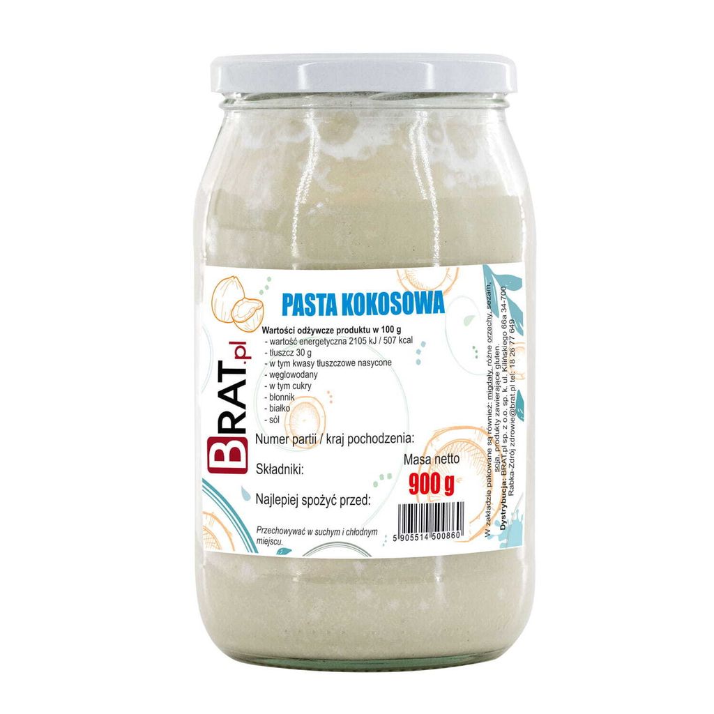 Pasta kokosowa 900g Brat.pl Zdjęcie produktu 