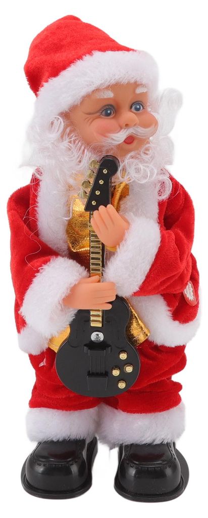 Elektrischer Musikalischer Tanz Weihnachten Alter Mann Interessante Hüftschüttelnde Puppe Dekoration Geschenke Gitarre
