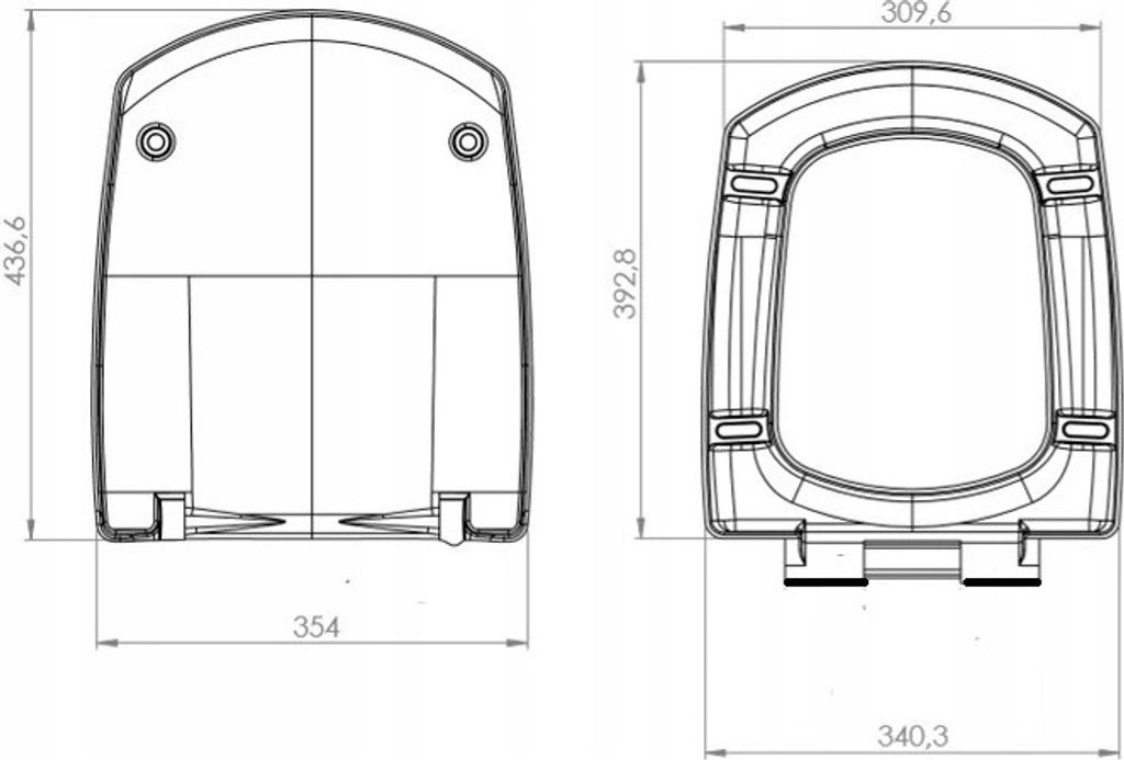 Toilettensitz kompatibel mit Cersanit Carina mit Produktbild 6
