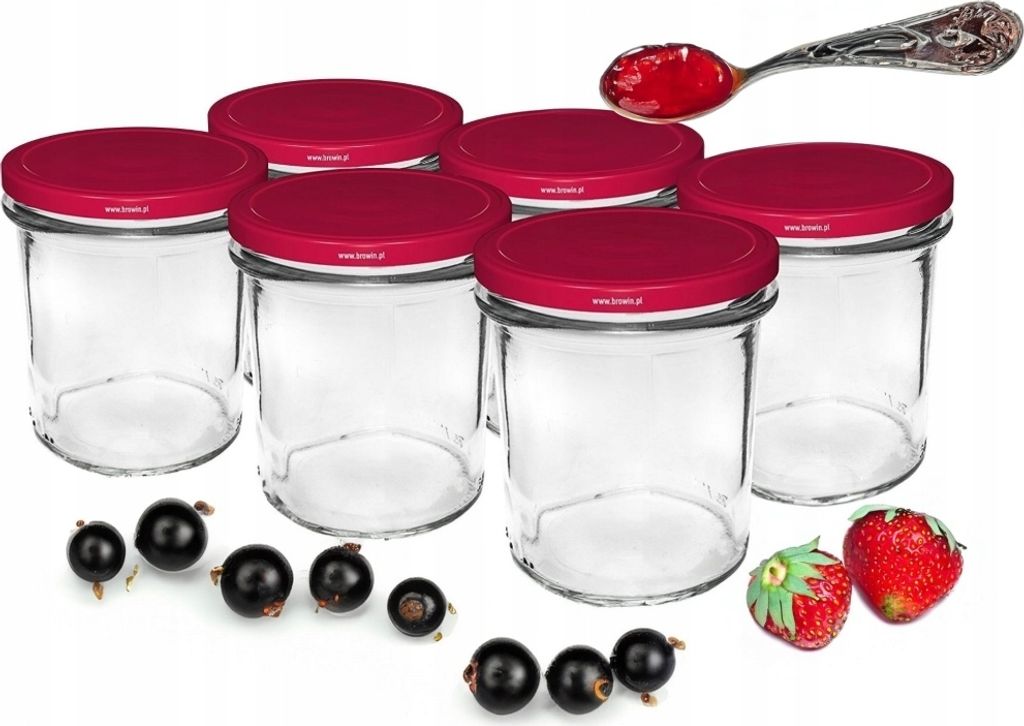 Einmachgläser mit Deckel 6 Stück 346 ml Produktbild 