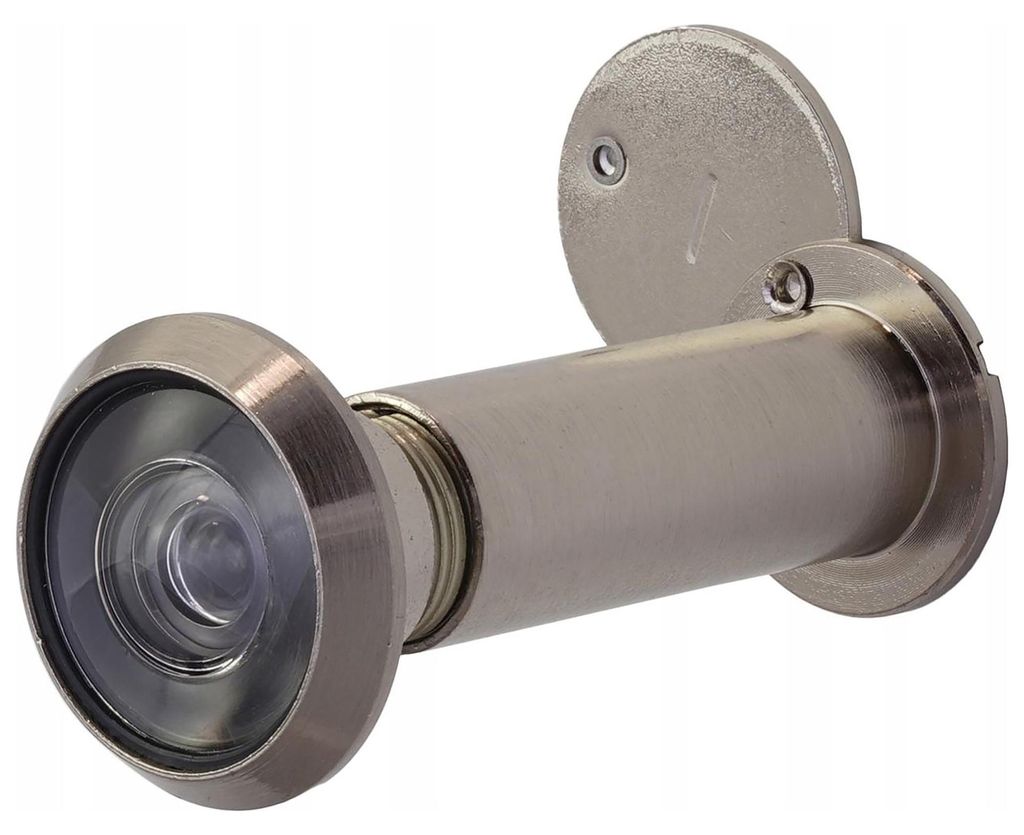 Türspion Mit 16Mm 95Mm FEINZ Klappe Satin 200° Sichtwinkel Produktbild 