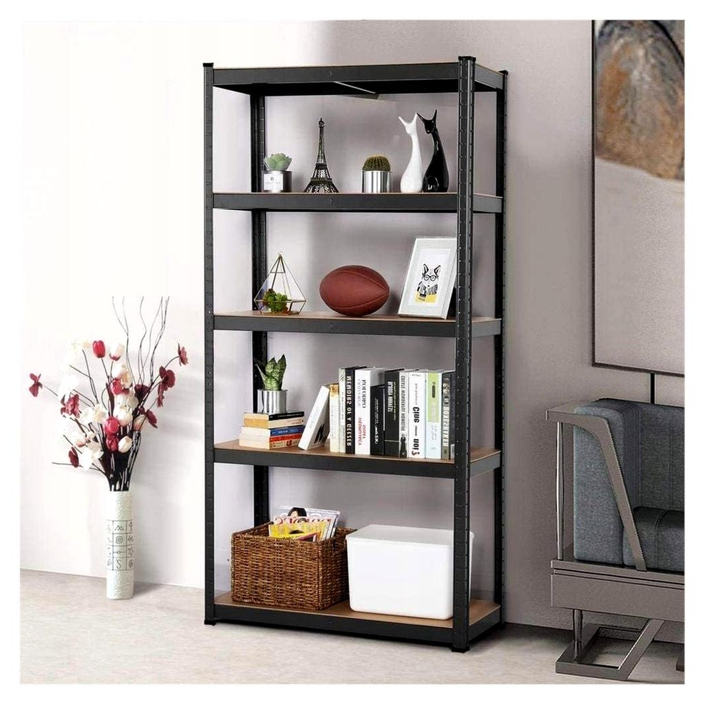 Metallregal - breites Regal - Anzahl der Regalböden: 5 - 180 x 75 x 40 cm - Tragfähigkeit der Regale: 175 kg - Fachböden - Lagerregal