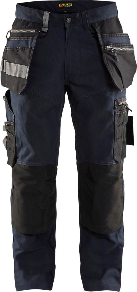 Blakläder Handwerker Bundhose mit Stretch 1590 1343 in div. Farben, Farbe:dunkel marineblau/schwarz, Größe:D112 (D28)