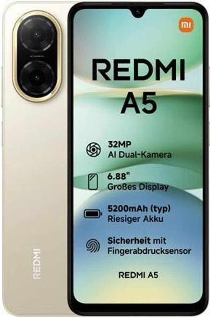 Xiaomi Redmi A5 Dual Sim 128GB, 4GB RAM, Sandy Gold Obrázek produktu 