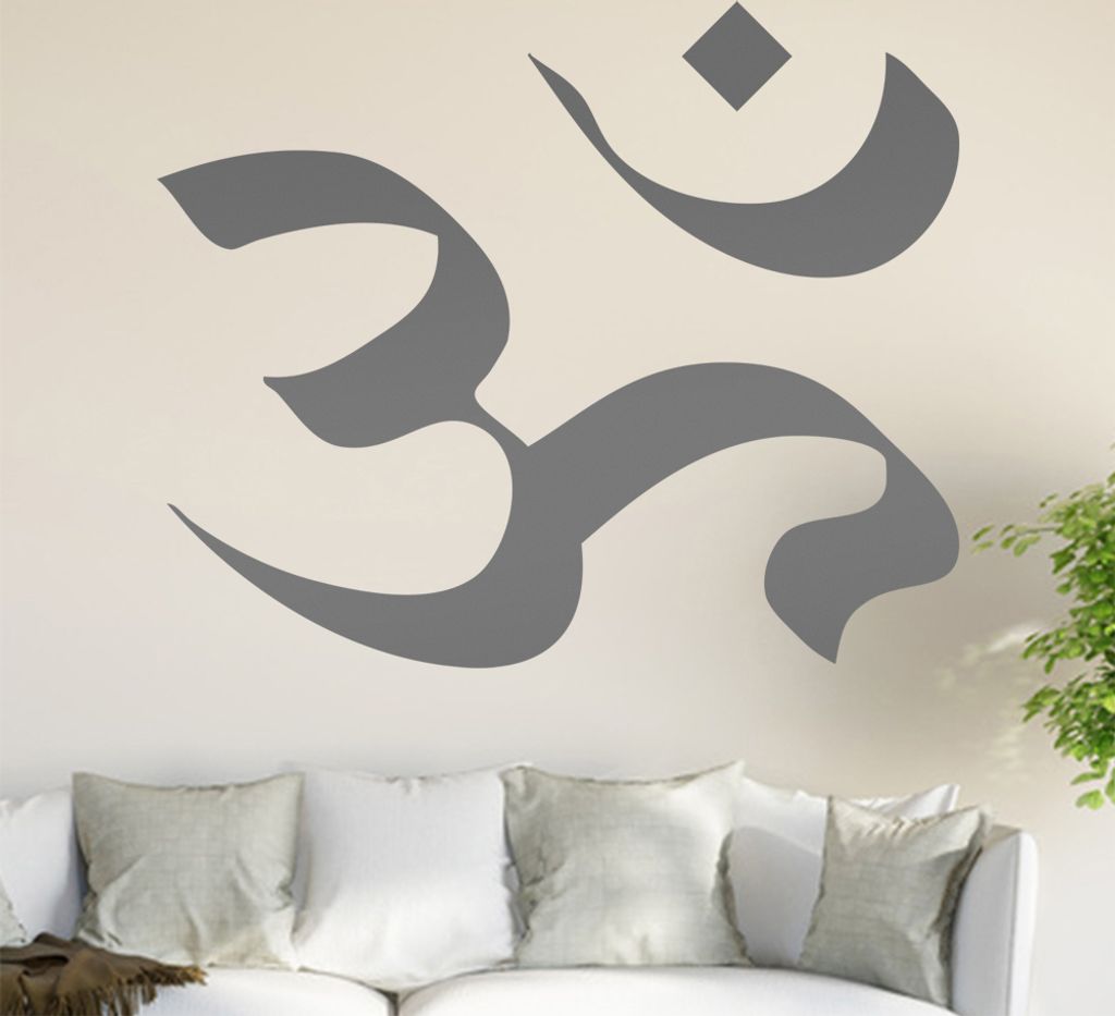 Om Ohm Wandtattoo in 6 Größen - Wandaufkleber Wall Sticker - Dekoration, Küche, Wohnzimmer, Schlafzimmer, Badezimmer