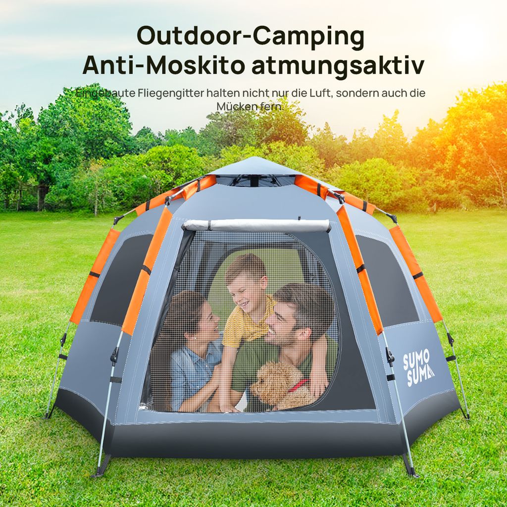 Sumosuma Campingzelt wasserdicht für 4 Personen, Produktbild 9