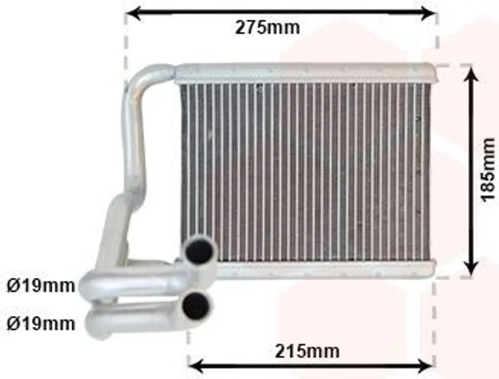 Échangeur de Chaleur VAN WEZEL 28006249 pour HYUNDAI I30 Diesel et Essence