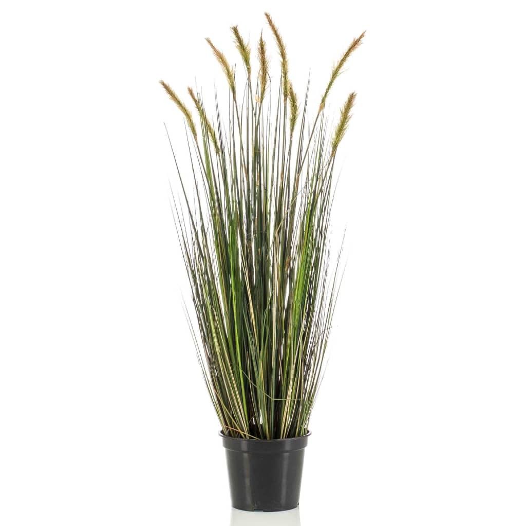 Szmaragdowa sztuczna trawa w doniczce 90 cm Zdjęcie produktu 