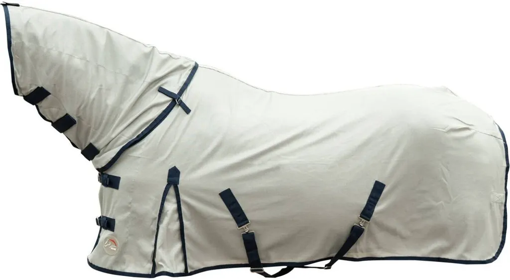Chemise HKM Rain II anti-mouches avec couvre-cou amovible et mesh aéré