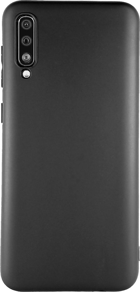 SCHWARZ TPU Silikon Matt Hülle für Samsung Galaxy A70 Handy Case Cover Bumper Etui Handyhülle Schutzhülle Backcover