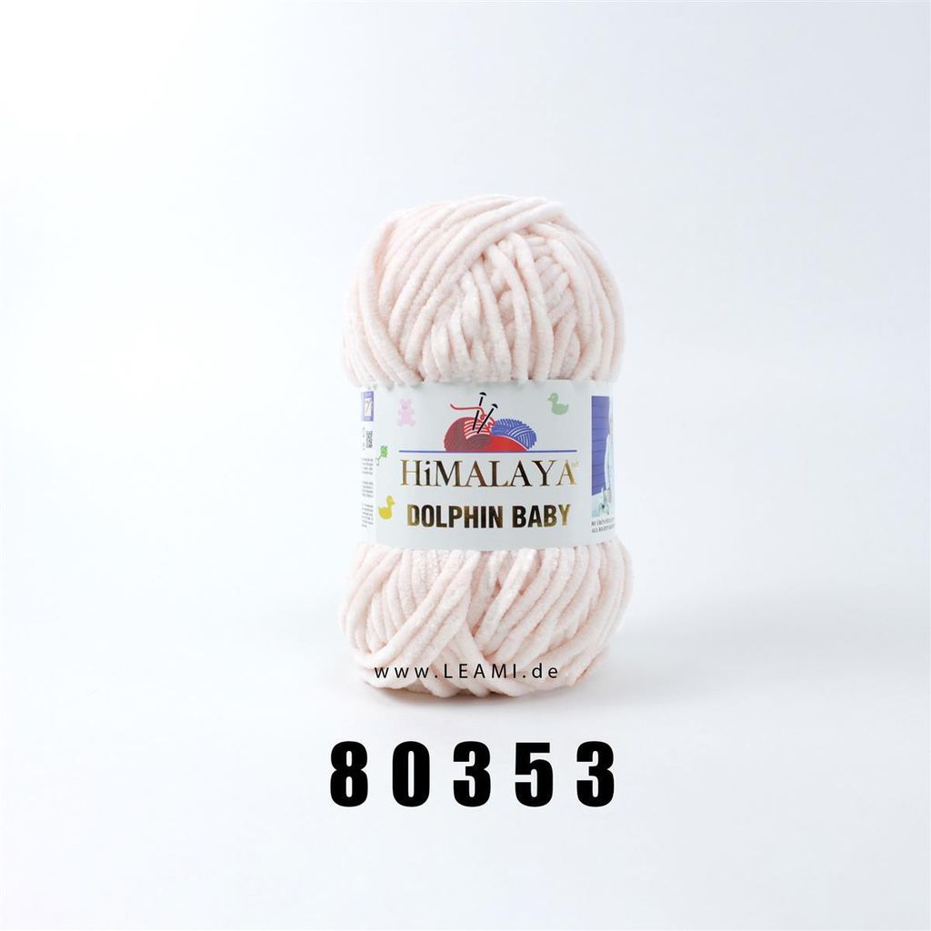 Himalaya Dolphin Baby super Bulky Chenille Garn Wolle strickgarn 100 gr 80353 - pastellachs