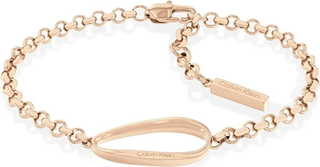 Bracelet Femme Calvin Klein 35000359 Finition Or Jaune Haute Brillance