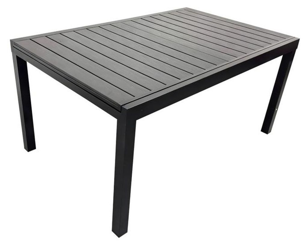 Kondela Gartenausziehtisch Riko 160/240 - schwarz