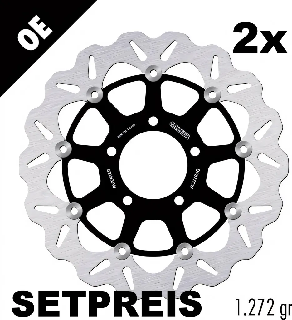 Disques de frein Galfer WAVE 310x4,5mm pour Triumph Speed Four et TT