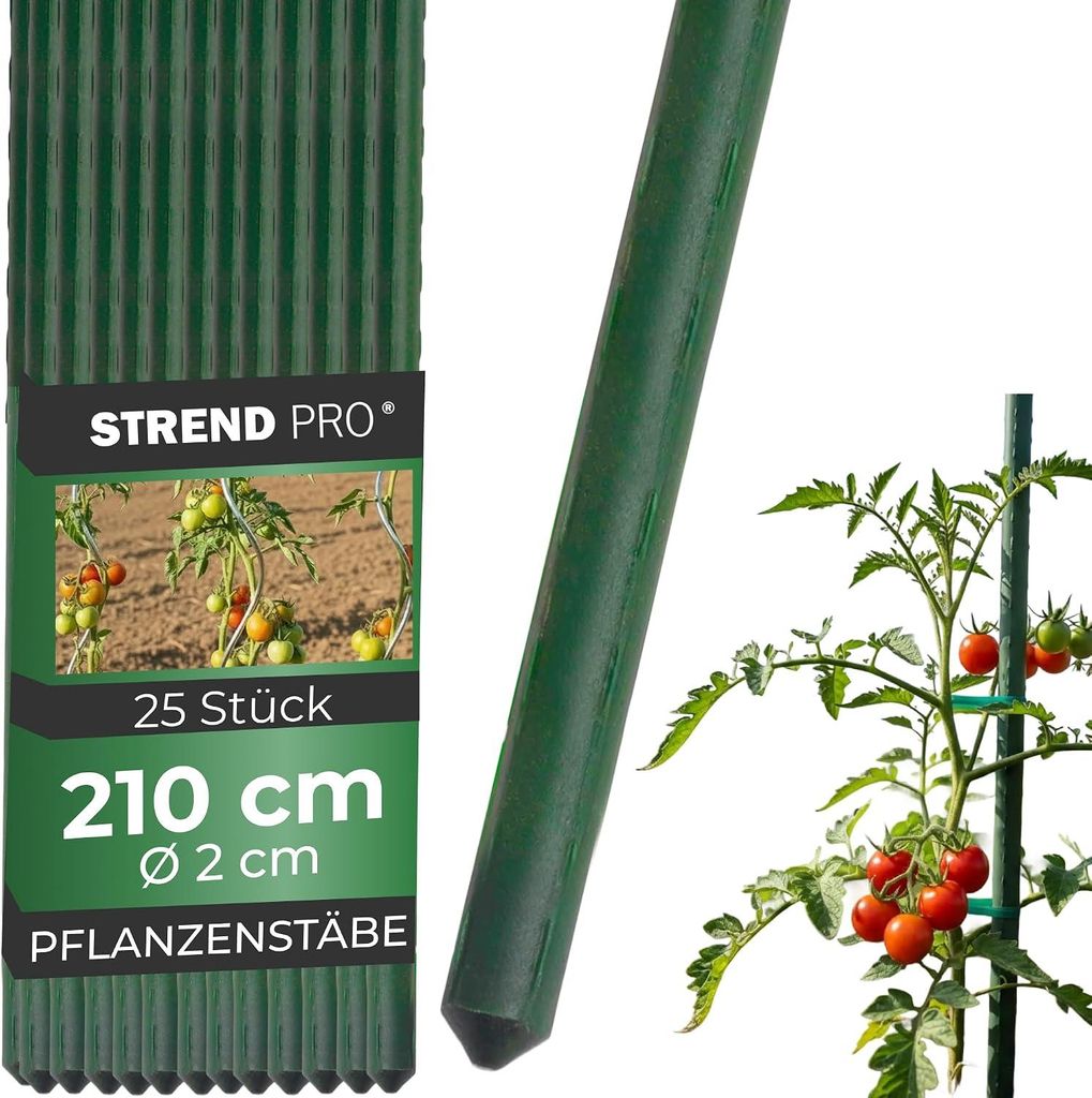Palo Garden SB 20/2100 mm, acciaio/plastica, verde, di Immagine del prodotto 