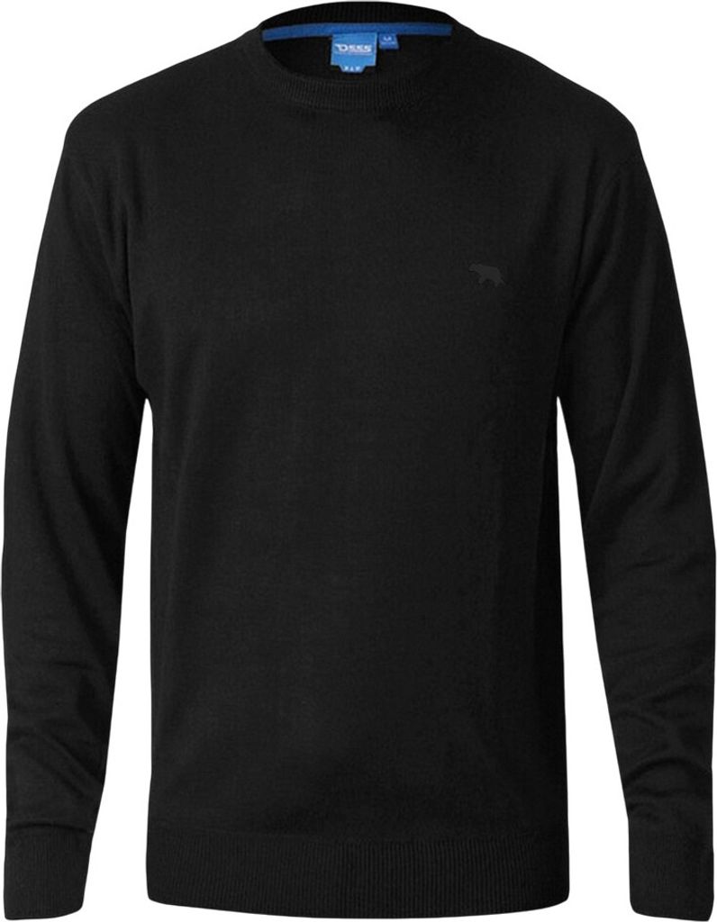 Duke - "D555 Jovanni 1" Sweatshirt Rundhalsausschnitt für Herren DC472 (3XL) (Schwarz)