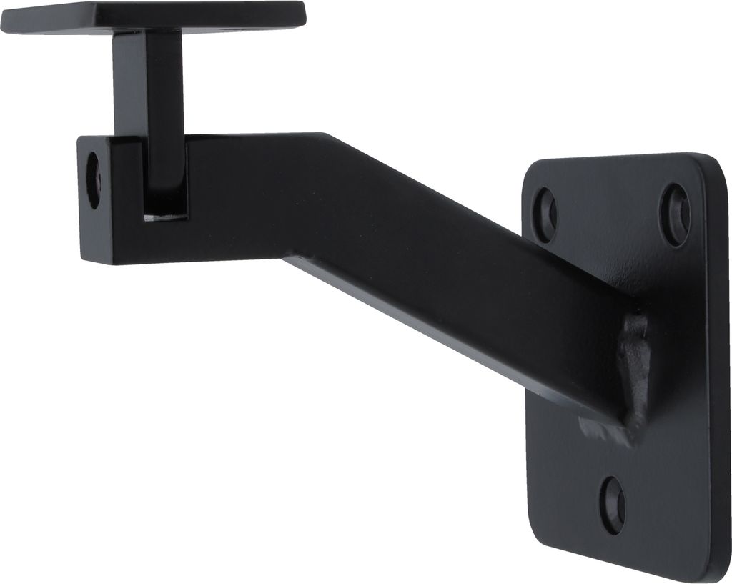 Handlaufhalter Edelstahl V2A – 42,4 Mm, Schwarz RAL 9005, 90° Wandmontage, Für Geländer Und Treppen Handlaufhalter Edelstahl V2A – 42,4 Mm, Schwarz RAL 9005, 90° Wandmontage, Für Geländer Und Treppen