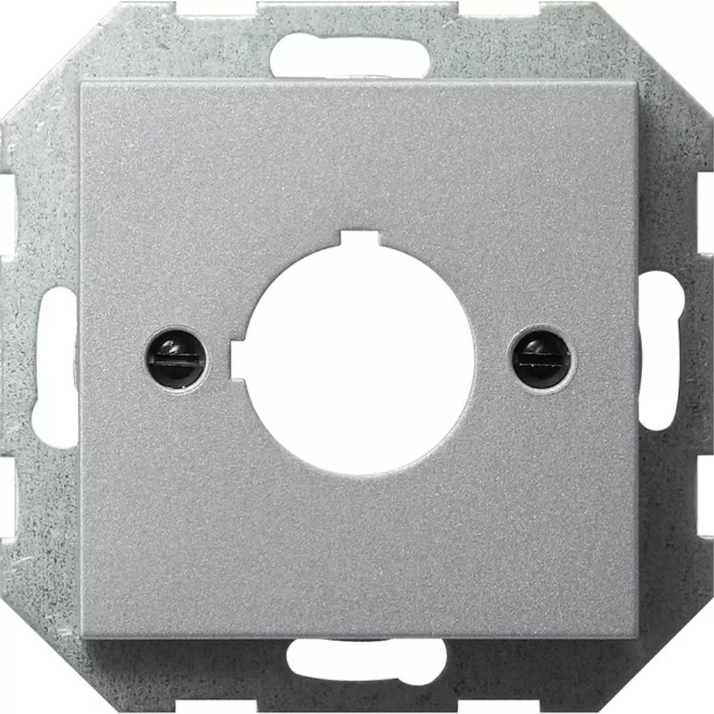 Gira 027226 Abdeckung+Tragring Geräte mit 22,5 mm System 55 Farbe Alu