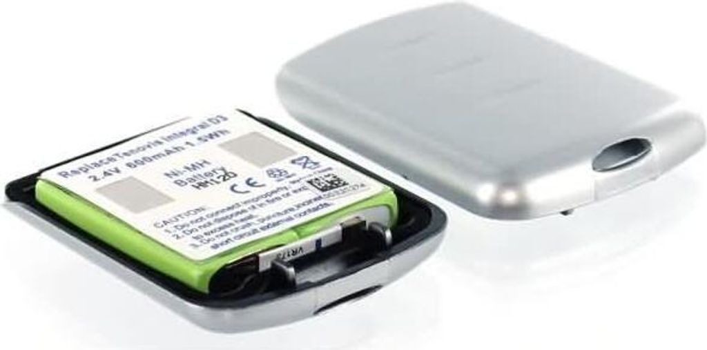 Akku für Tenovis Integral DECT D3 Mobile NiMH 2,4 Volt 600 mAh silberfarben.