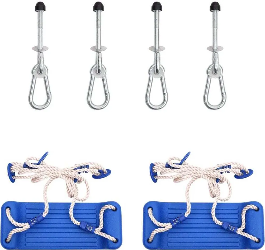 Siège Balançoire Polyéthylène avec Pierres d'Escalade - Pack de 2