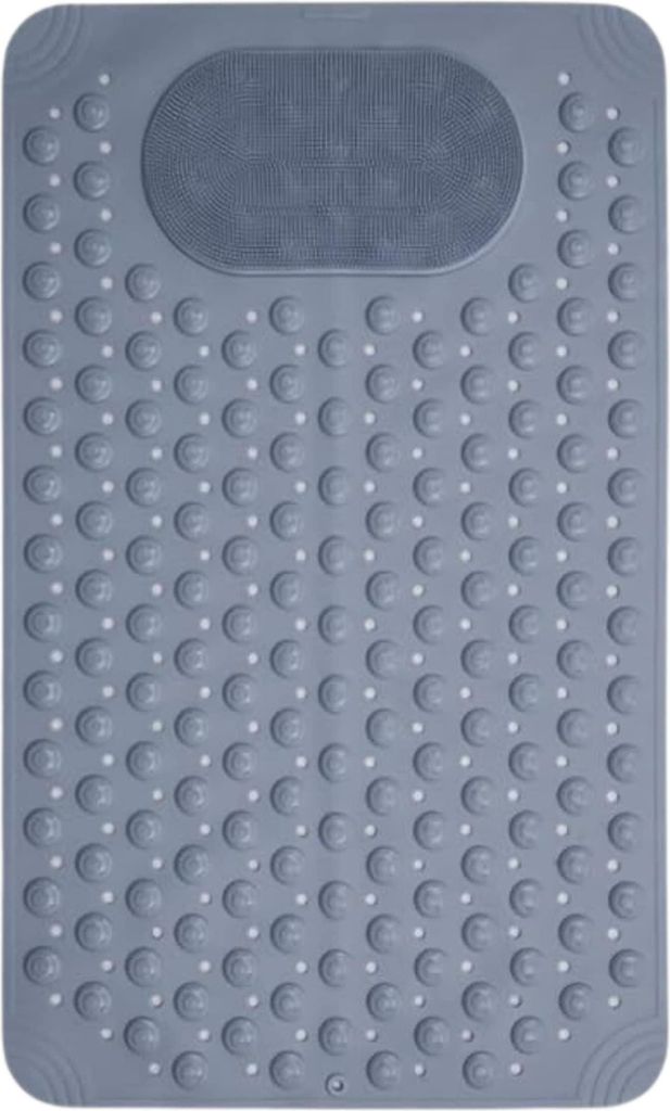 Rutschfeste Badezimmermatte mit Massagebereich, 68 x 35 cm