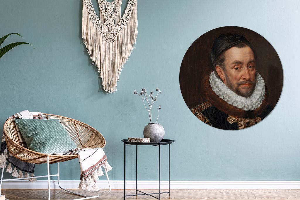 MuchoWow - Tapetenkreis - Wandbild rund - Schlafzimmerdekoration - Wanddeko - runde Tapete - Kunst für zu Hause