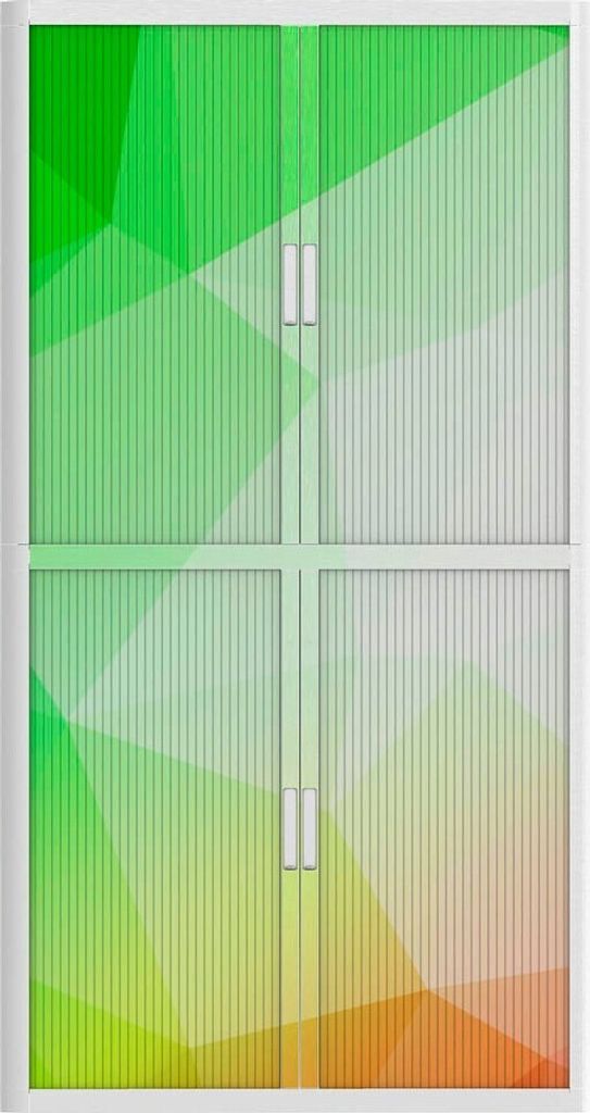 PAPERFLOW Rollladenschrank Farbgemustert ohne Fachböden 110,0 x 41,5 x 204,0 cm