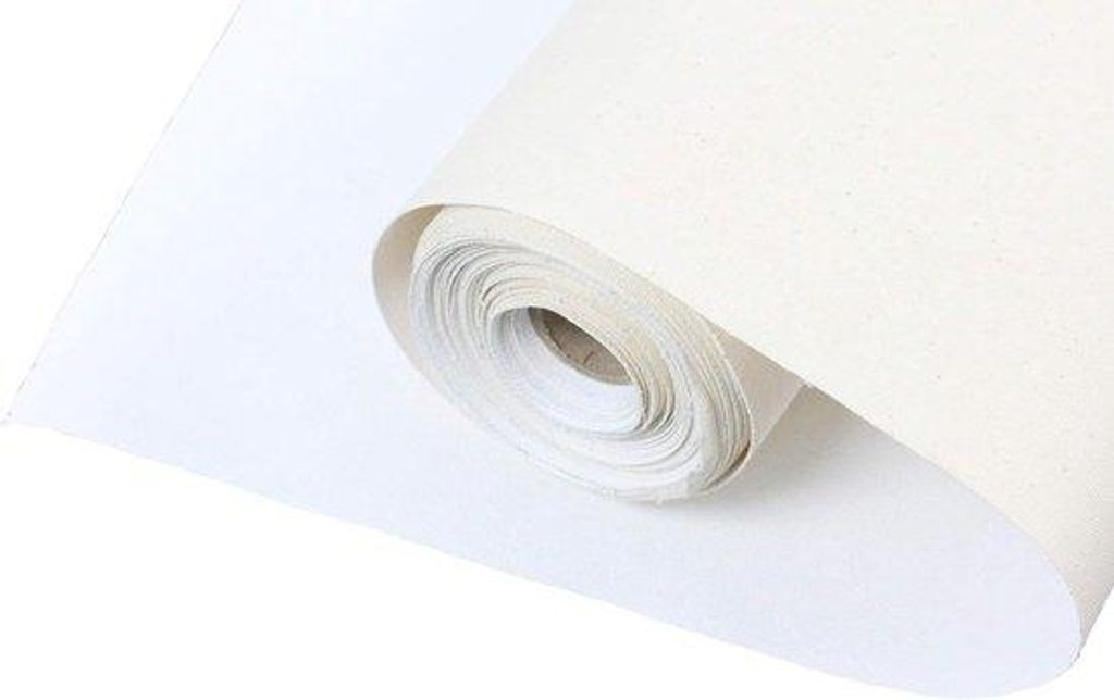 Famanu Canvasrolle 10 m x 100 cm – 100% Baumwolle 380 g/m² – mehrfach grundiert – Malcanvas
