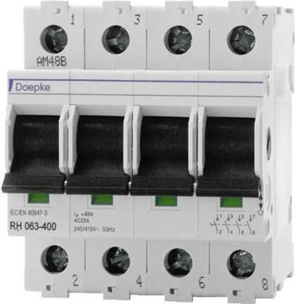 Commutateur modulaire Doepke 63A haute performance RH 063-400 gris
