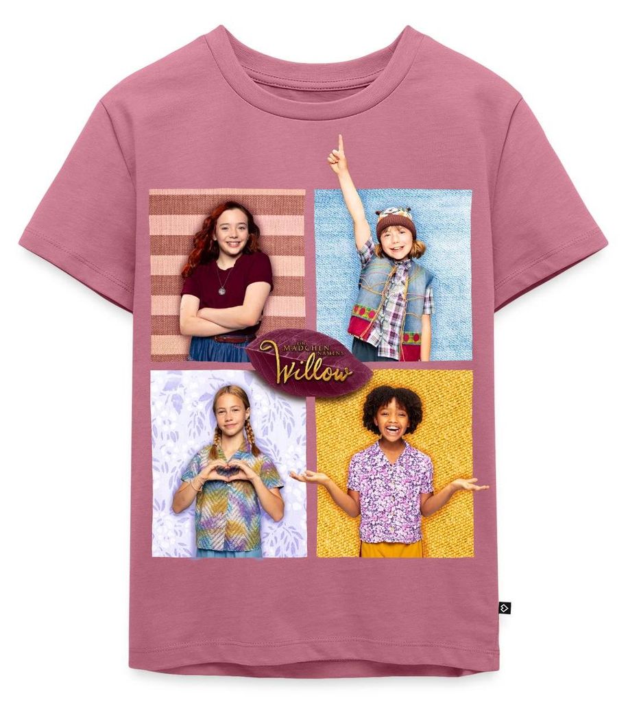Spreadshirt Ein Mädchen Namens Willow Willow & Ihre Freunde Kinder Premium T-Shirt, 110/116 (4 Jahre), Mauve