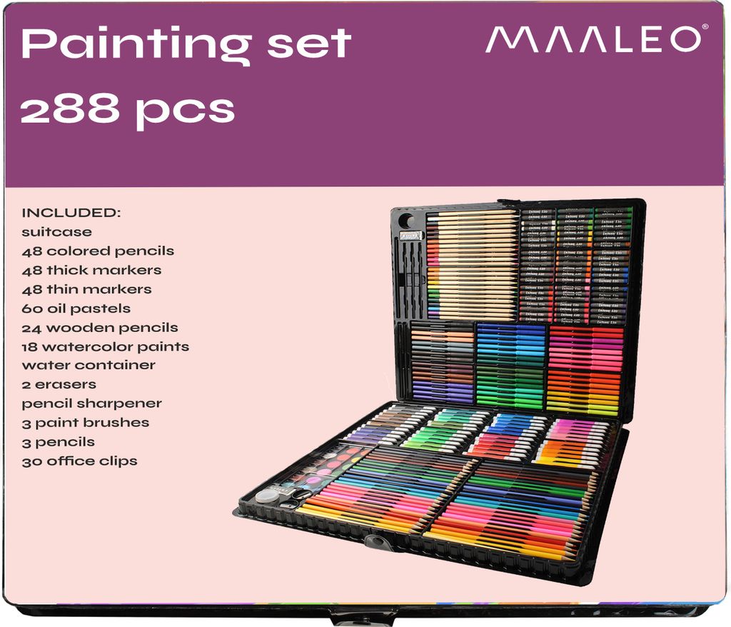 Malset im Koffer 288 Stück Produktbild 12
