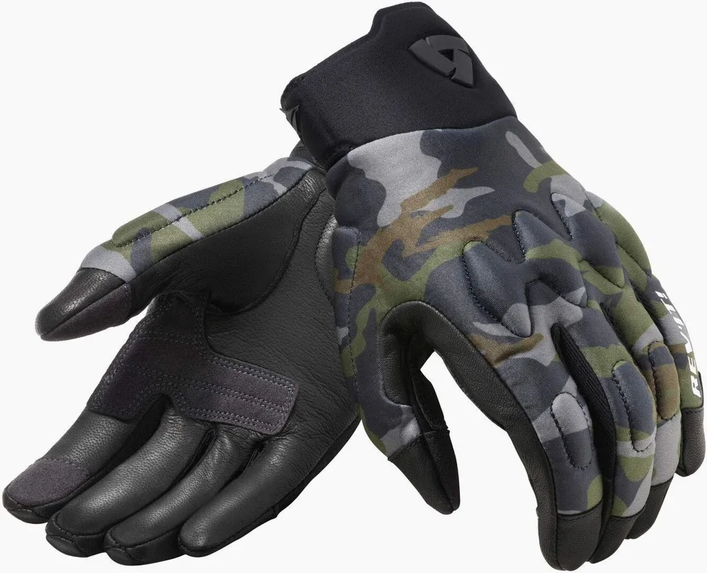 Gants moto Revit Spectrum Noir Camouflage Taille 2XL pour motards
