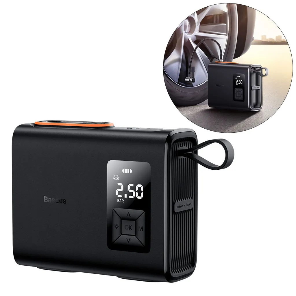 Compresseur 6000mAh Baseus Mega Energypump avec Éclairage de Secours - 15