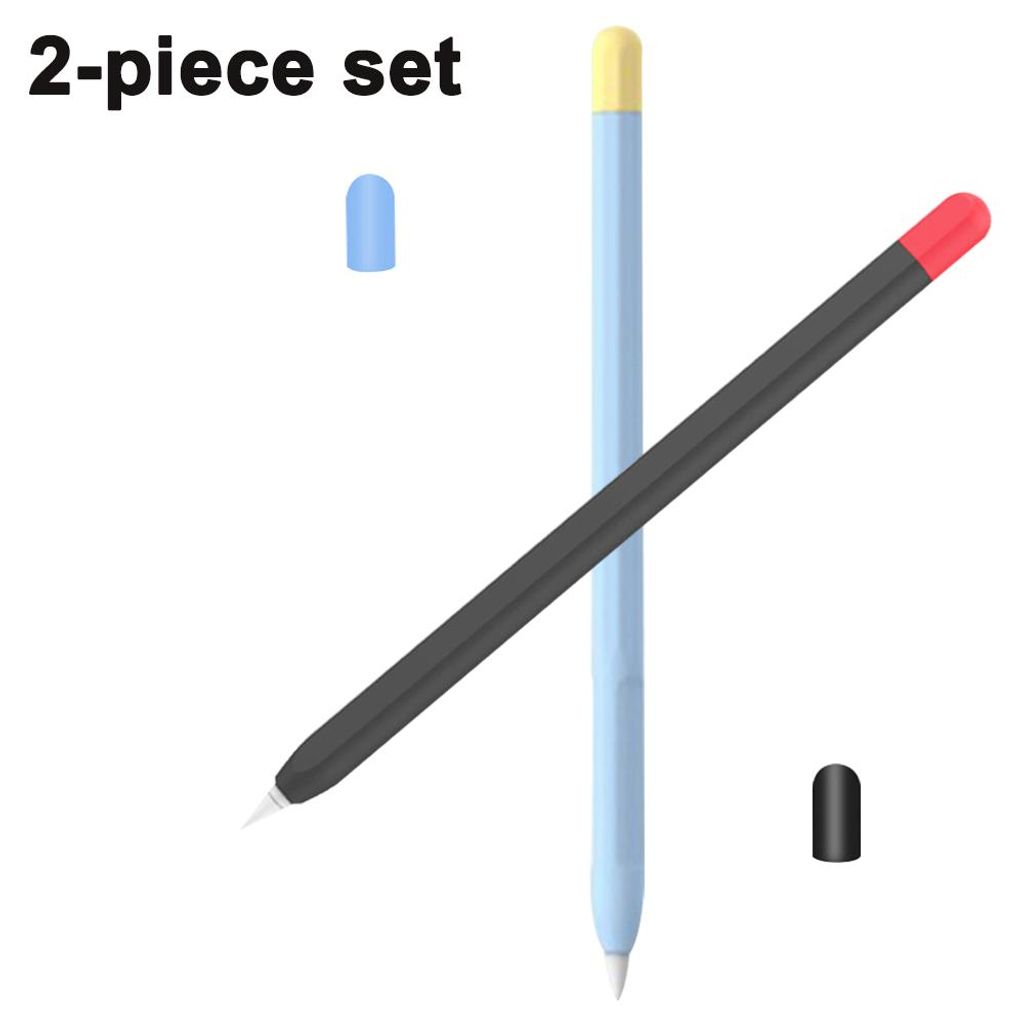 2er-Pack zweifarbige Silikonhüllen, kompatibel mit Apple Pencil (2. Generation) und iPad Pro