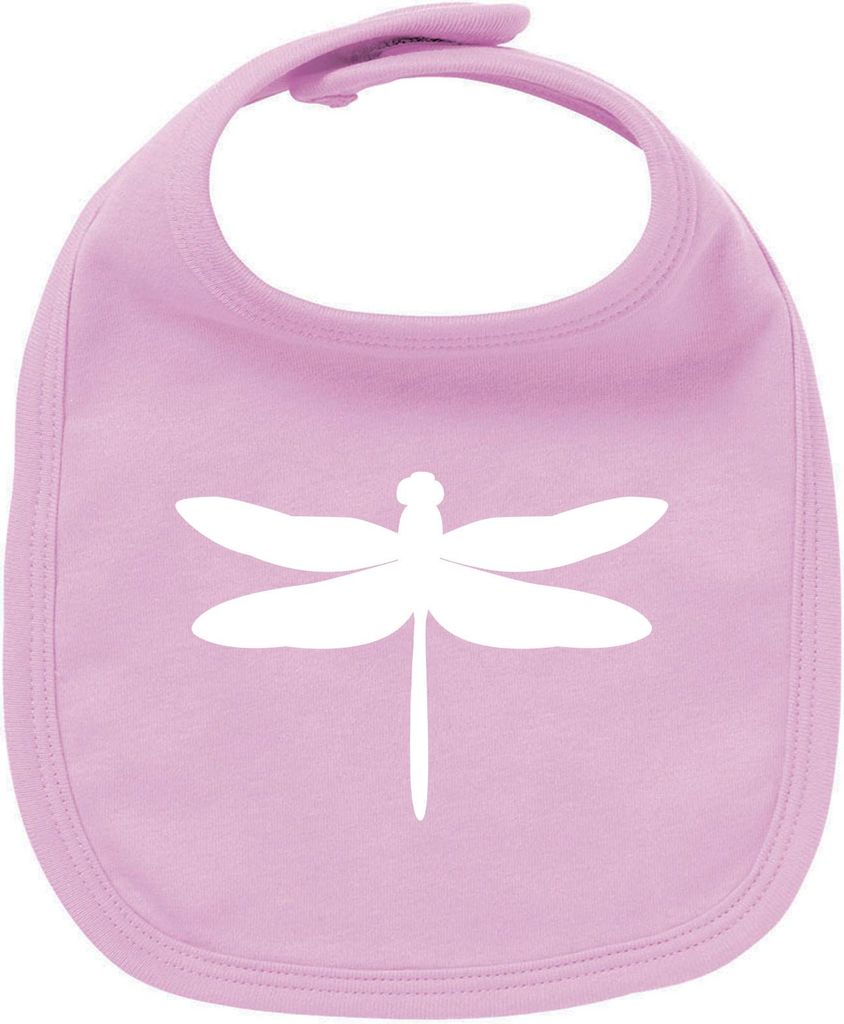 Huuraa Unisex Babylatz Libelle Silhouette Geschenk Babypink Baumwolle Libelle Mitbringsel