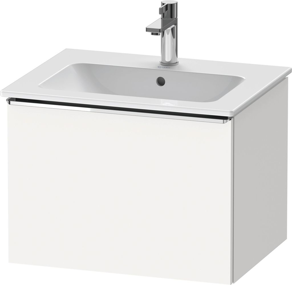 Duravit D-Neo Waschtischunterbau wandhängend, 610x440x462mm, 1 Auszug, mit Griff Chrom, DE4261010180000