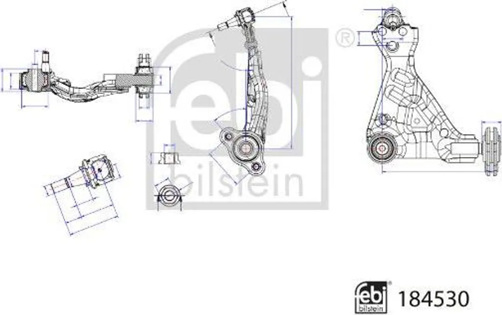 Suspension de roue pour Mercedes Marco Polo et Classe V FEBI 184530