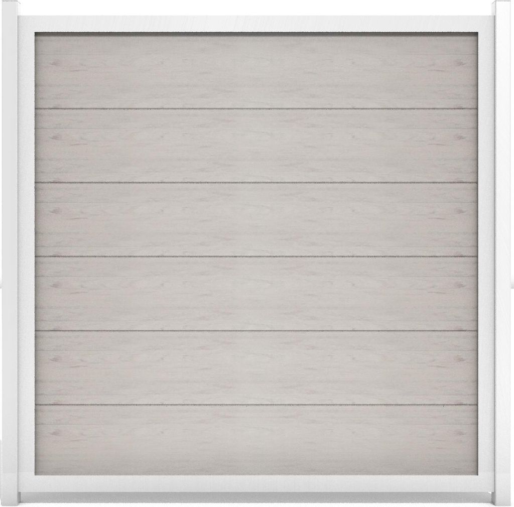 GroJaViento Zaunelement Farbe: Bi-Color Sand Maß: 180x180cm Rahmen: Silber