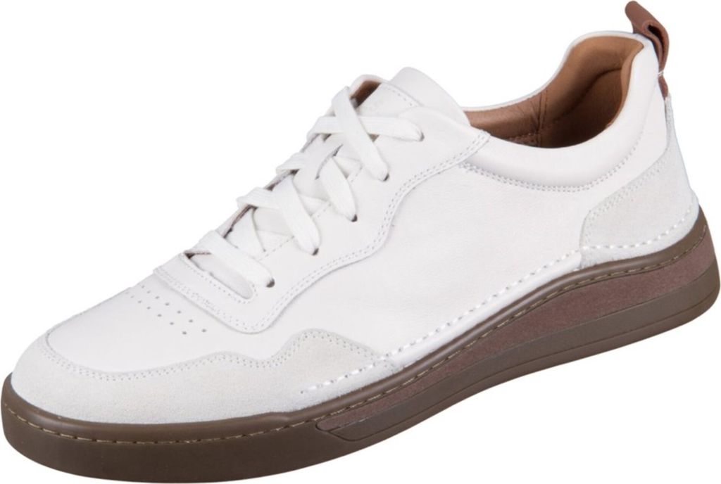 Josef Seibel Herren Low Sneaker CLEVE 01 Weiß Glattleder Größe: 41