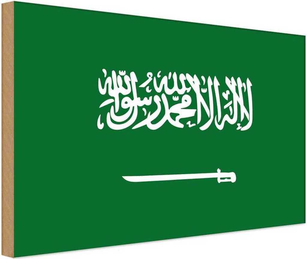 vianmo Holzschild 30x40 cm Saudi-Arabien Saudi Arabia Flagge Fahne Wappen