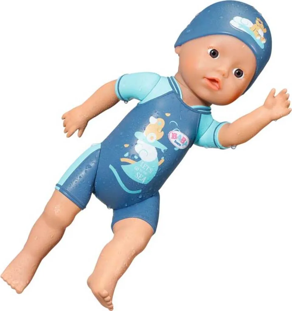 Baigneur BABY born 30cm - Mon Premier Nageur Garçon, Jouet aquatique - 11
