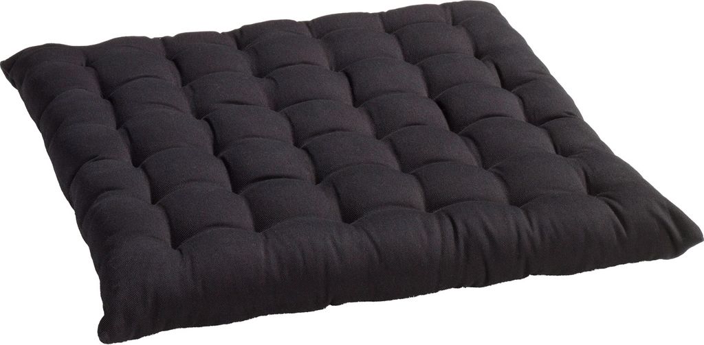 Sitzkissen - Anthrazit - Baumwolle - 40 x 40 cm