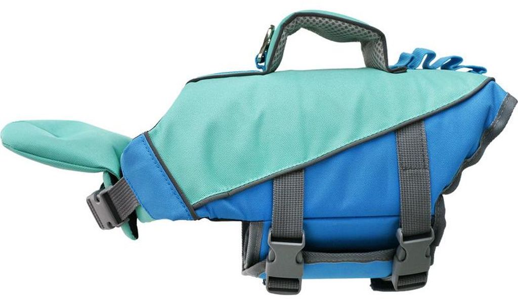 Reflektierende Hunde Schwimmweste mit Rettungsgriff, Hundeschwimmhilfe für Boot, Kajak und Schwimmen