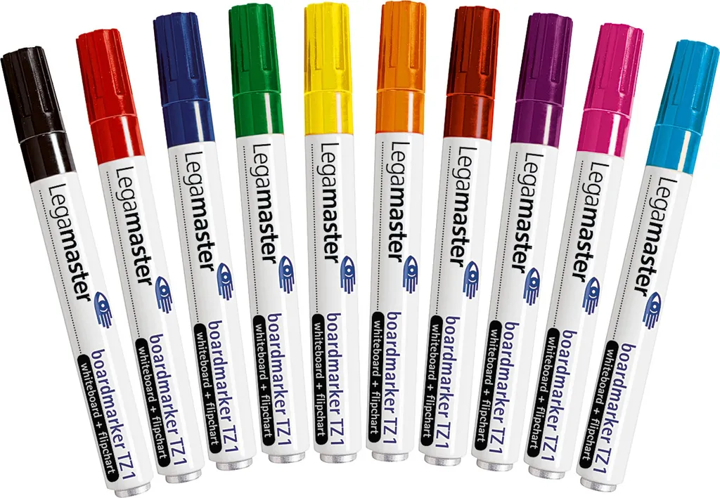 Legamaster 7-110099 Boardmarker TZ 1 - astuccio, ricaricabile, 1,5 - 3 mm, 10 colori