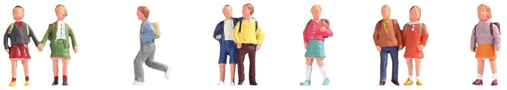 NOCH Figuren-Set „Kinder“, bewegliche Modellfiguren, 1:160 Maßstab für Spur N Modelleisenbahn