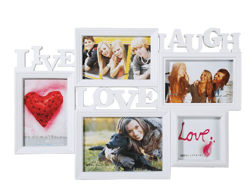 Biely fotorámik Live Laugh Love, 46x32cm RD9999 Obrázok produktu 