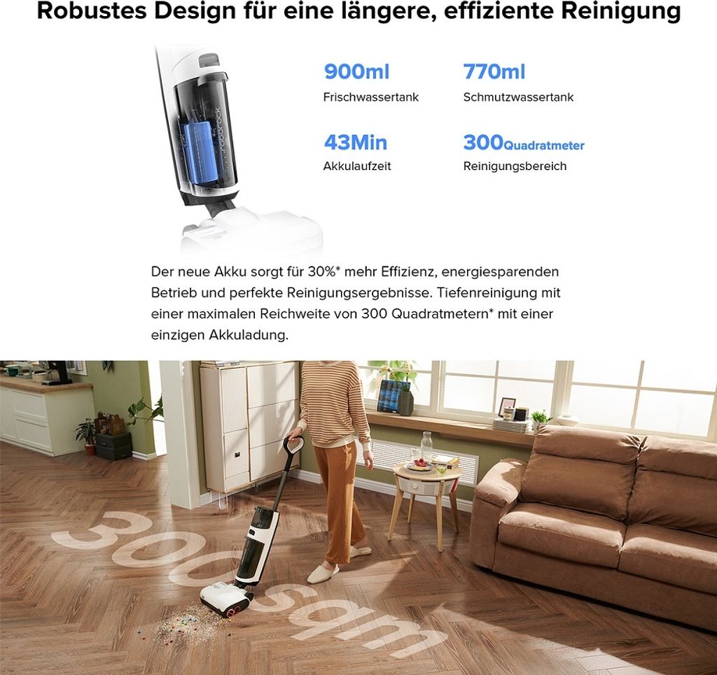 Odkurzacz na mokro i sucho Roborock Flexi Pro 17000Pa, Zdjęcie produktu 22