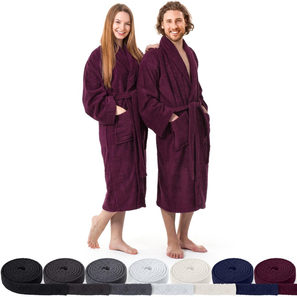 AR Line Bademantel mit Schalkragen 100% Baumwolle 450 g/m² Produktbild 